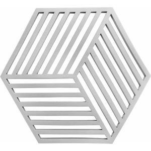 Krumble Pannenonderzetter Hexagon / Pan onderzetter / Pannen onderzetter / Siliconen / Hittebestendig - Grijs