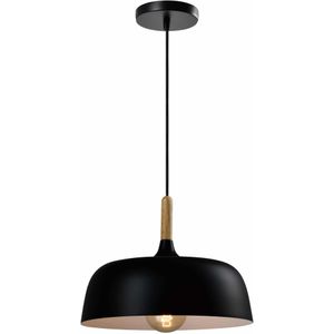 QUVIO Hanglamp Scandinavisch - Afgeronde hoeken - D 32 cm - Zwart