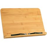 QUVIO Kookboekstandaard - 21 x 33,5 x 23,5 cm - Bamboe
