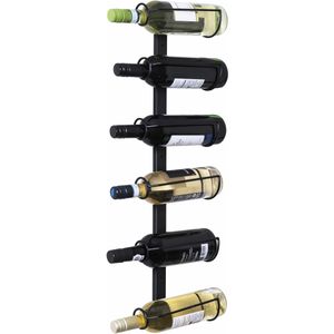 QUVIO Wijnrek - Geschikt voor 6 flessen - Staal
