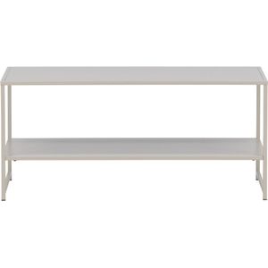 QUVIO Bijzettafel Beige - Scandinavisch Design - Extra Opbergruimte