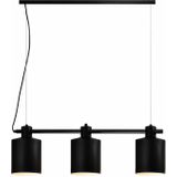 QUVIO Hanglamp modern - 3 lichtpunten met ronde kappen - 15,5 x 90 x 26 cm