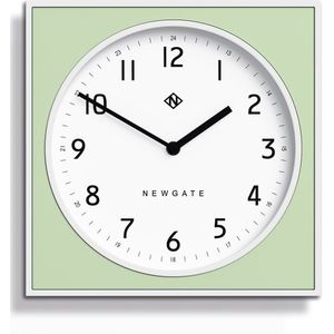 Newgate The Cube Clock - Wit & Neo-Mint