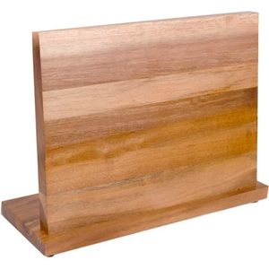Krumble Magnetisch messenblok - acacia hout - Messenhouder voor uw messenset - Messenset niet inbegrepen - Bruin