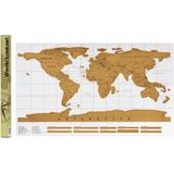 Aretica Wereld kraskaart / Scratch map - Wit