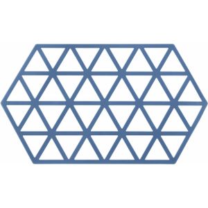 Krumble Pannenonderzetter - Hexagon lang - 14 x 24 cm - Blauw