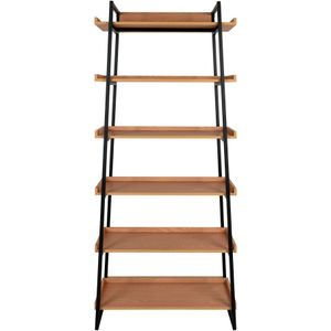 QUVIO Boekenkast Sofia - Zes ruime planken - Elegant en duurzaam design