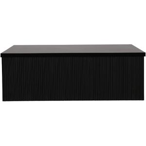 QUVIO Hampton Salontafel Zwart - Stijlvol en Robuust - Duurzaam MDF Ontwerp