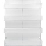 QUVIO Groot Kruidenrek - Staal - Wit - Ophangbaar - Voor 32 Kruidenpotjes - 4 laags