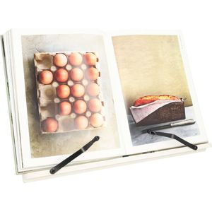 QUVIO Kookboekstandaard / Boekenstandaard - Hout - Wit