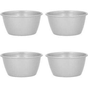 Krumble Puddingvormen - Zilver - Set van 4