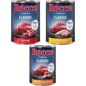 24x400g Topseller Mix (3 Smaken) Rocco Classic Hondenvoer
