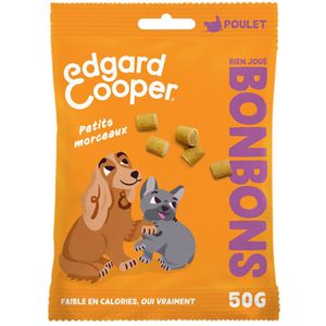 3x50g Edgard & Cooper Bonbecs Kip Treats - Hondensnoepjes