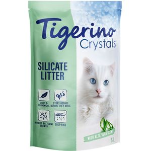 6x5 liter Tigerino Crystals Aloë Vera Geur Kattenbakvulling
