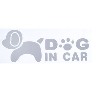 TIAKI bumpersticker "Hond in auto" 20x7,5cm hond