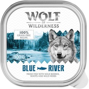 24x300g Adult Blue River Vis Wolf of Wilderness Hondenvoer