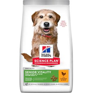 6kg Mature Adult 7+ Senior Vitality Small & Mini Kip Hill's Science Plan Hondenvoer