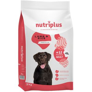 3kg Nutriplus Adult Dog met lam droogvoer voor honden