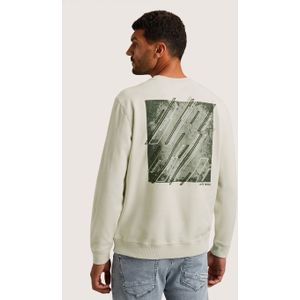 Cast Iron Sweatshirt Met Twillstructuur