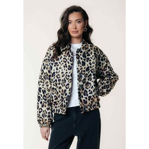Colourful Rebel - Bente Leopard Jacquard Jacket - Tussenjas