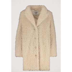 Another-Label - Bonnie Jas - Lange Jas - Zacht Curly Teddy - Midi-length