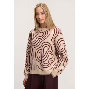 Silvercreek - Pilar - Trui - Oversized - Lange Mouwen - All-over Monogram