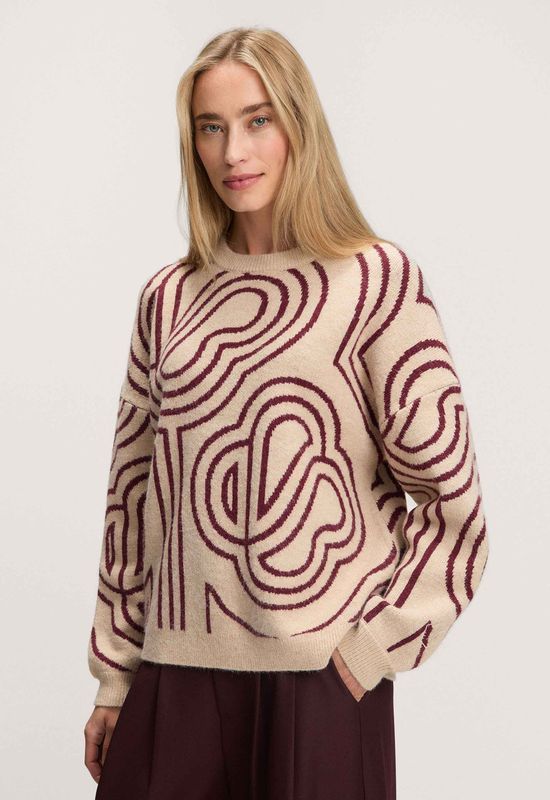 Silvercreek - Pilar - Trui - Oversized - Lange Mouwen - All-over Monogram