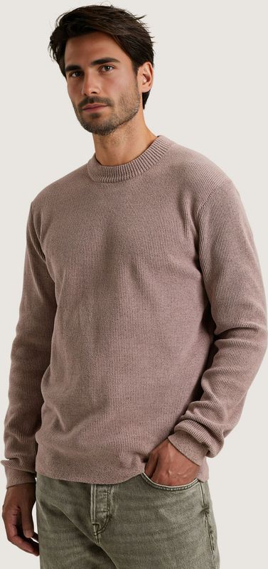 Cast Iron - Trui - Roze - Ronde Hals - Lange Mouw