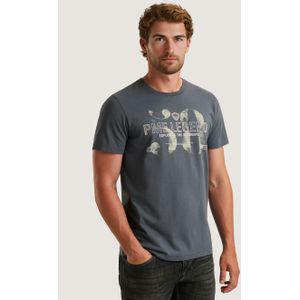 PME Legend Rechtvallend T-shirt grijsblauw