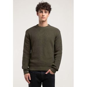 Replay Rib-Knit Cotton Pullover