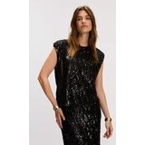 Silvercreek - Katy Top - Zwart - Pailletten