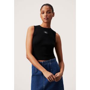 Calvin Klein Woven label Rip Top