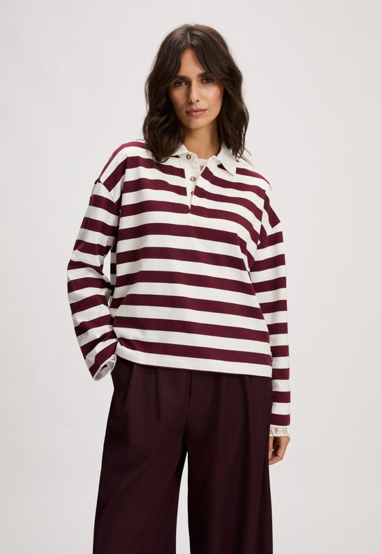 Madness - Maram Polo T-shirt - Rood Burgundy - Longsleeves