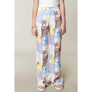 Colourful Rebel Melody Patchwork Straight Broek