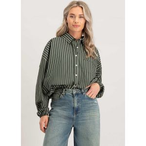 Circle of Trust - W25_31 Yana Blouse - Boxy Fit - Katoen - All-over Streeppatroon