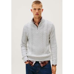 Tommy Jeans Cable Knit Zip Trui