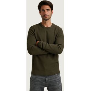 Cast Iron - Trui - Groen - Ronde Hals - Lange Mouw