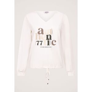 Zoso - 254Audrey - T-shirt - Lange Mouwen - V-hals