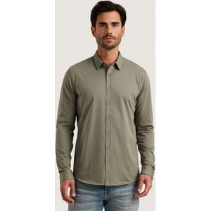 Cast Iron Twill Jersey Overshirt