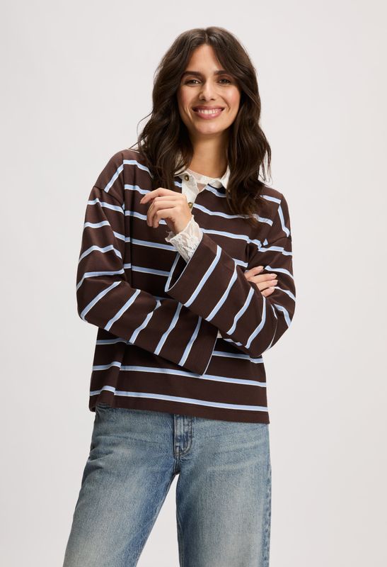 Madness - Maram Polo T-shirt - Bruin - Longsleeves