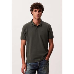 Calvin Klein Monogram pique tipped polo
