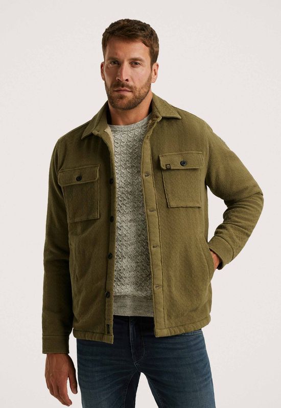 PME Legend Heren overshirt groen (Maat: S) - Effen