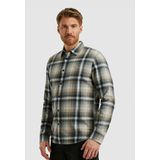 PME Legend - LONG SLEEVE SHIRT - Blauw - Twill Check - Heren Hemd