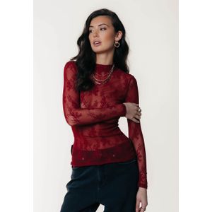 Colourful Rebel Noe Lace High Neck Top