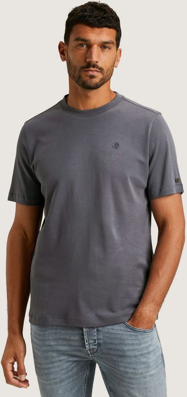 Cast Iron regular T-shirt grijsblauw