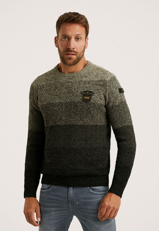 PME Legend Heren trui groen (Maat: S) - Halslijn: Ronde hals,