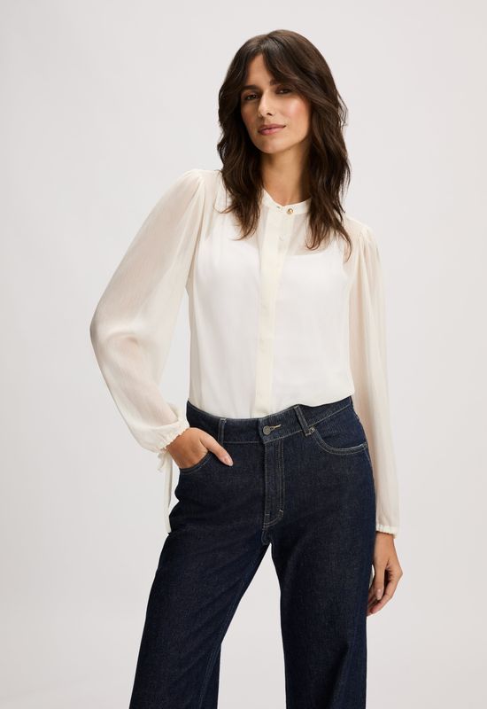 Silvercreek - Keola Shirt - Longsleeve - Ronde Hals - Knoopsluiting