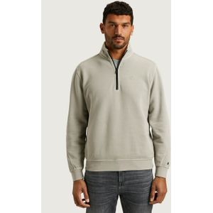 Cast Iron Sweatshirt Met Halve Rits