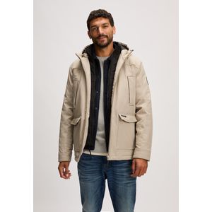Silvercreek - Jack Jas - Beige Sand - Mid-length Winterjas - Waterafstotend