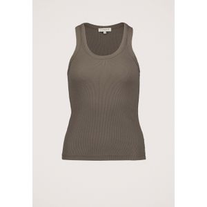 Silvercreek - Sony Top - Rib Gebreid - Lage Ronde Hals